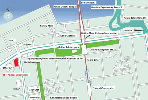 Map to Kansai Laboratory