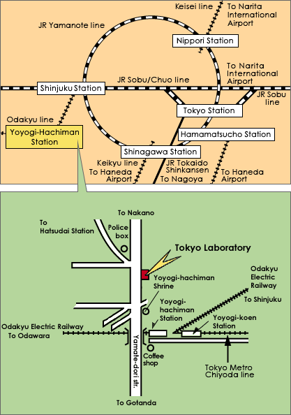 Map to Tokyo Laboratory