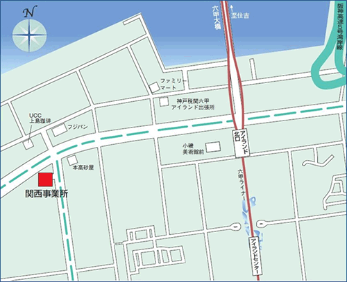 関西事業所　地図